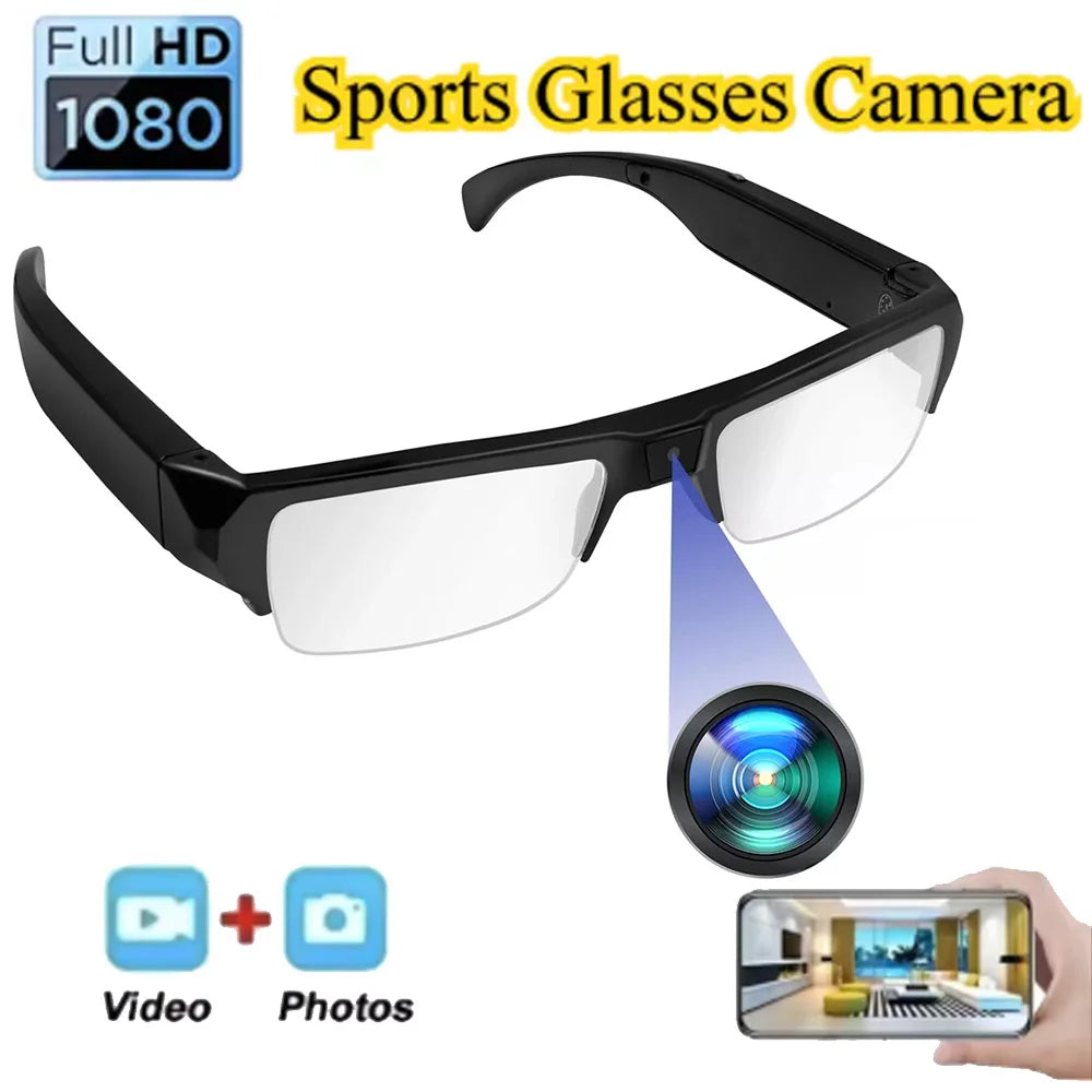 1080P HD Riding Action Glasses Outdoor Sports Driving Glasses Camera Sunglasses Wearable Security Sports DV DVR Video Recorder