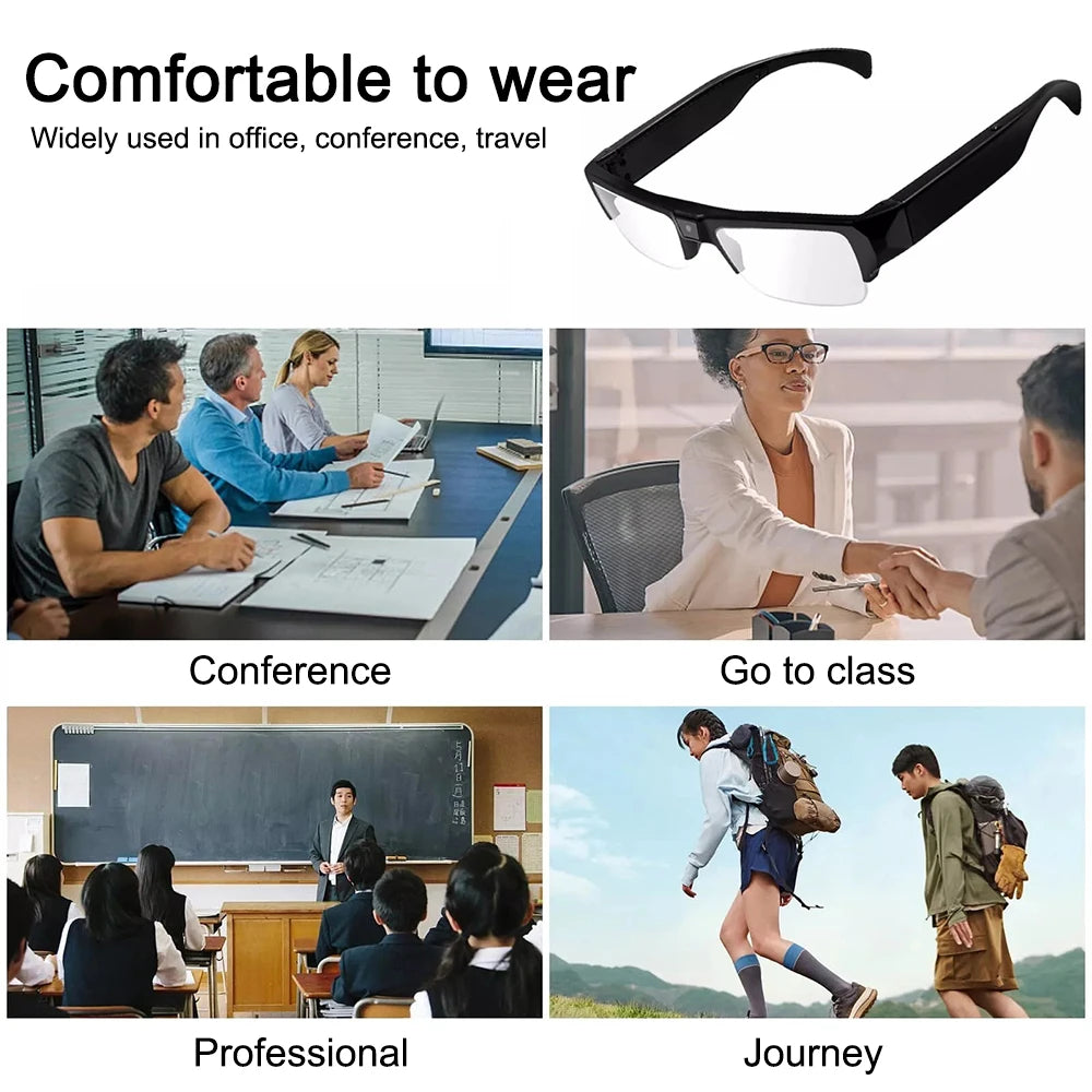 1080P HD Riding Action Glasses Outdoor Sports Driving Glasses Camera Sunglasses Wearable Security Sports DV DVR Video Recorder