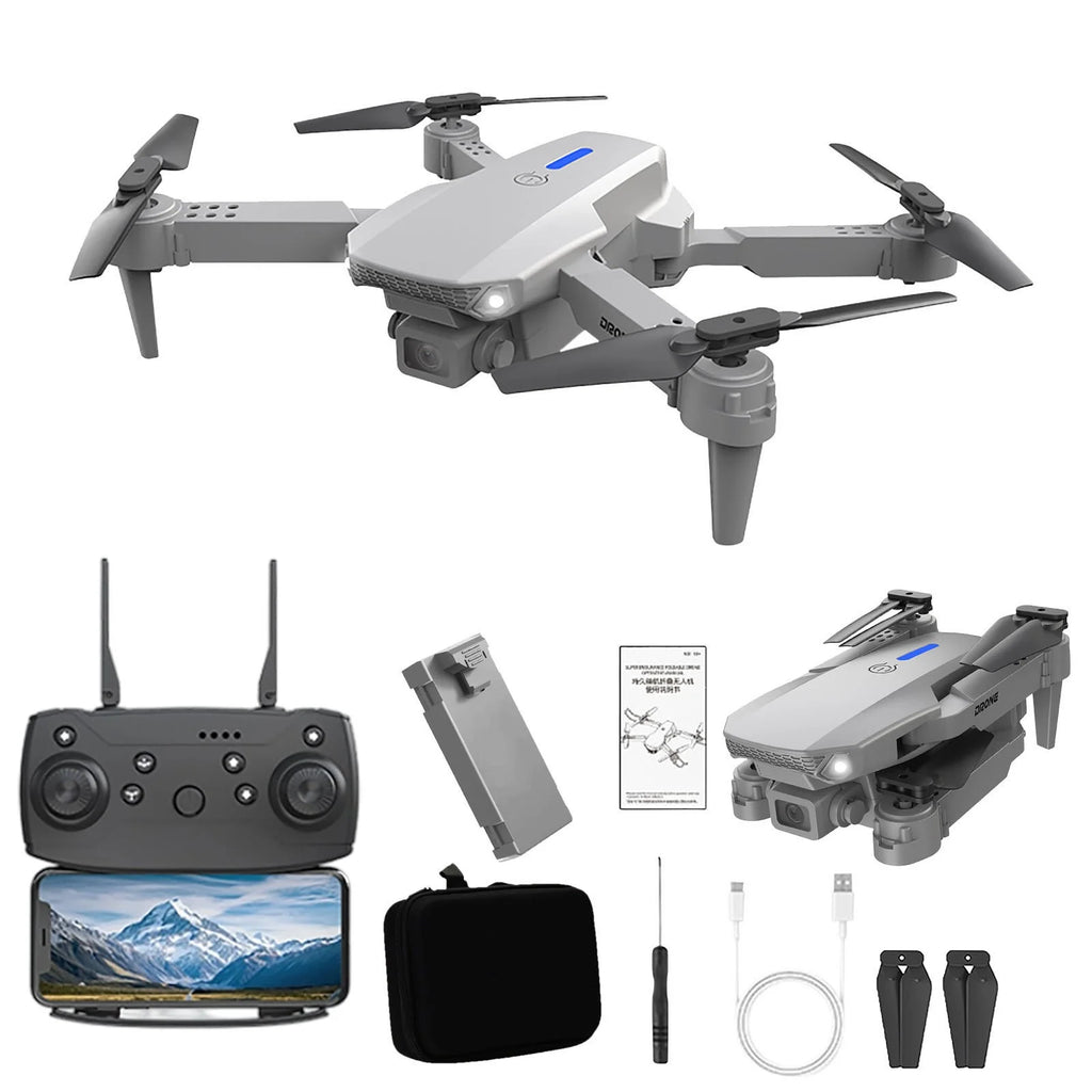 Folding Drone with 1080P Hd Camera Aerial Rc Quadcopter Altitude Hold Headless Mode Start Speed Adjustment Remote Control UAV Toys Gifts for Boys Girls