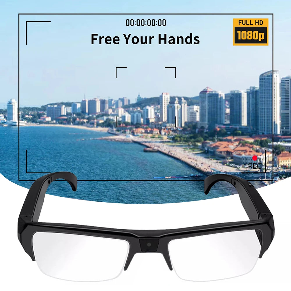 1080P HD Riding Action Glasses Outdoor Sports Driving Glasses Camera Sunglasses Wearable Security Sports DV DVR Video Recorder