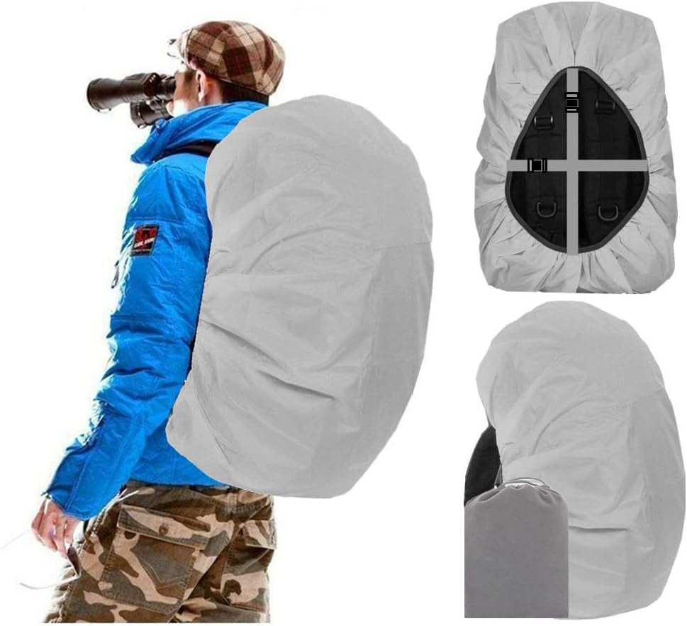 Waterproof Backpack Rain Cover, 12000Mm Ultra-Waterproof, Upgraded Ultra-Strong Multilayers, Antislip Buckle Strap