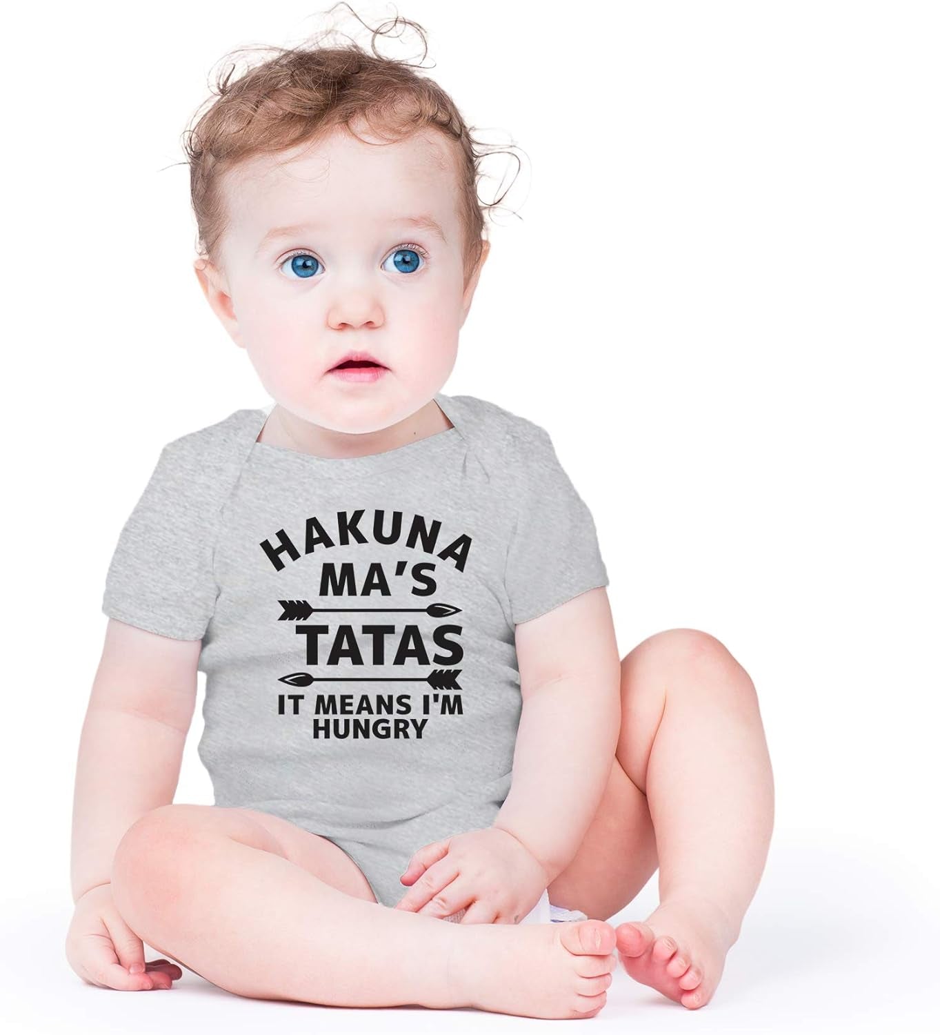 Hakuna Ma'S Tatas It Means I'M Hungry Baby Bodysuit Funny Cute Adorable Newborn Romper Clothing