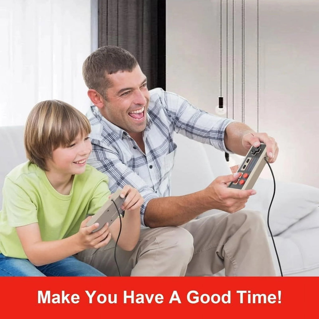 Retro Controllers with 620 Built-In Classic Plays, 8-Bit Video Play System for Adults and Kids, Includes 2 Controllers - Rediscover the Joy of Retro Playing